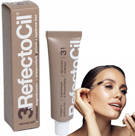 RefectoCil 3.1 Farbka do brwi i rzęs Jasny brąz Light Brown 15 ml