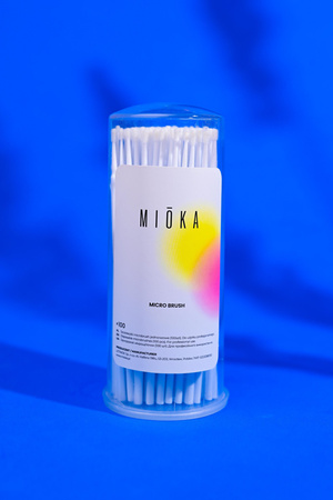 MIOKA Szczoteczki Aplikatory do rzęs Micro Brush  Zielone