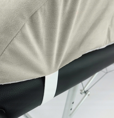 Pokrowiec Materac Anatomiczny Kosmetyczny Szary Gumka Poszewka Welurowa 60