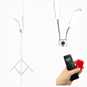 Duo Studio dwuramienna lampa kosmetyczna BIAŁA