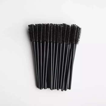 Szczoteczki do czesania Rzęs i Brwi Jednorazowe 50 szt  Czarny / Czarny