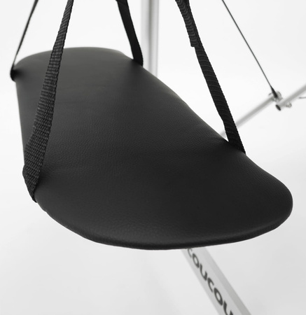 Łóżko do masażu 3 segmentowe aluminiowe - czarne