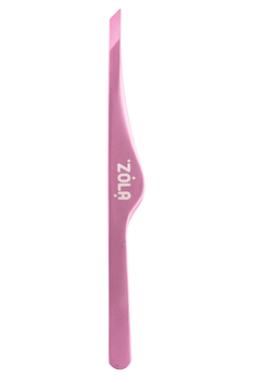 ZOLA Pęseta skośna do brwi Light Pink