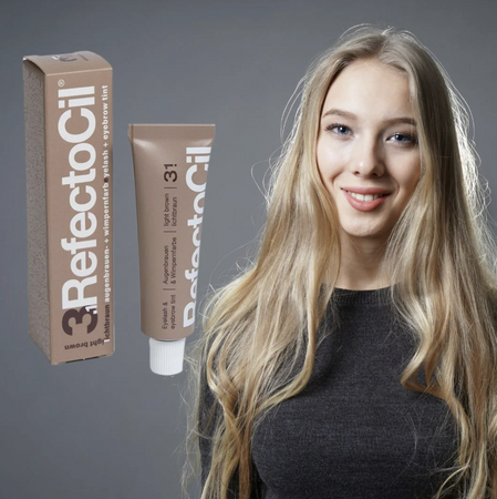 RefectoCil 3.1 Farbka do brwi i rzęs Jasny brąz Light Brown 15 ml