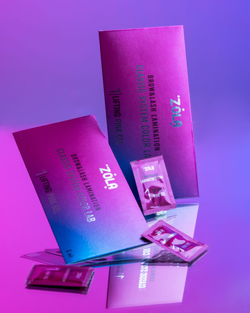 ZOLA Color Lab 01  Lifting Pink Gel zestaw saszetek 3 x 1ml