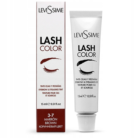 Kremowa Farba do brwi i rzęs Lash Color 15ml Levissime Brown Marron 3-7