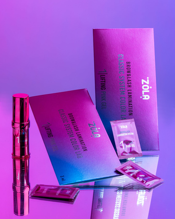 ZOLA Color Lab 01  Lifting Pink Gel zestaw saszetek 3 x 1ml