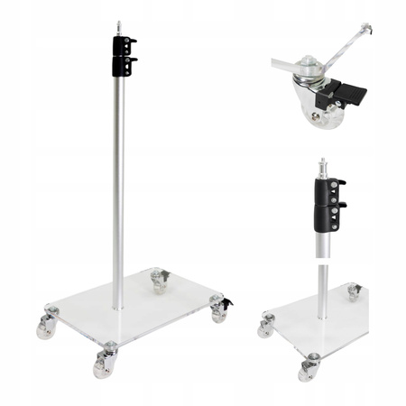 Stojak Na Kołkach Do Lampy Ring Duo Kosmetycznej Statyw Mobilny Regulowany