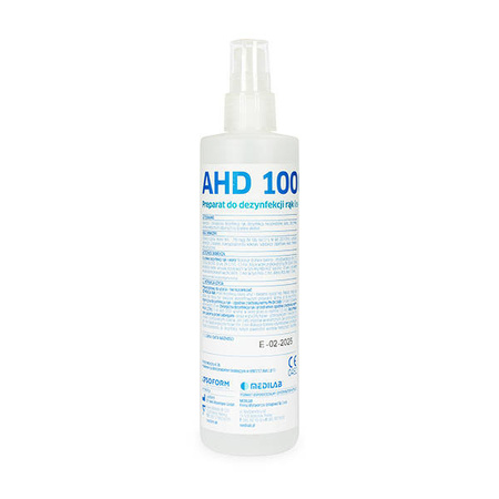 Medilab AHD1000 Płyn do dezynfekcji rąk i skóry z atomizerem Spray 250 ml