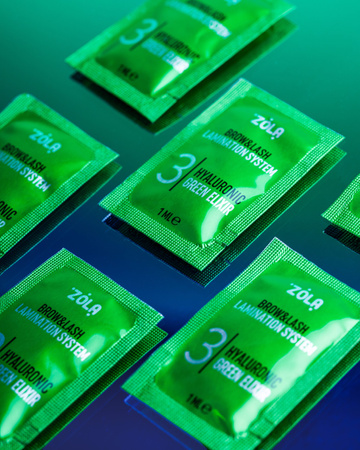 ZOLA Color Lab 03 Hyaluronic Green zestaw saszetek 3 x 1ml