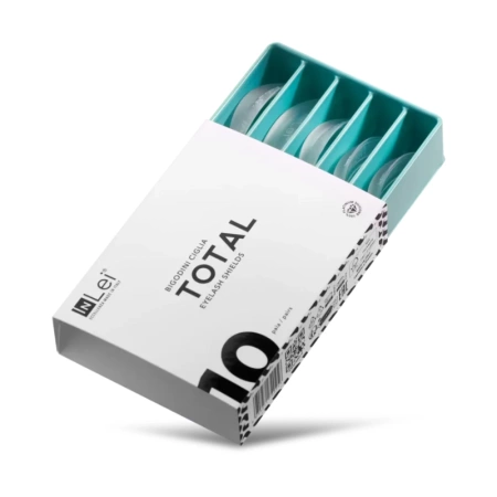 InLei® ”TOTAL” Formy silikonowe do laminacji rzęs Mix 10 rozmiarów