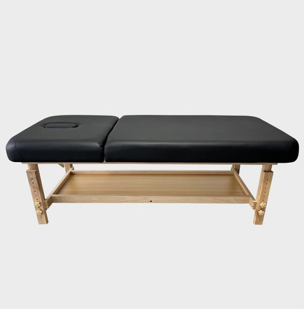 Leżanka Stół Łóżko Masażu Drewniany Dwusegmentowa Regulacja Pianka Drewno