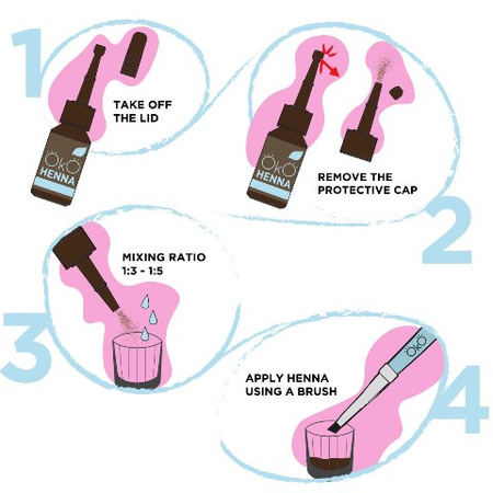 OkO Henna do brwi 10g  06 Red wine