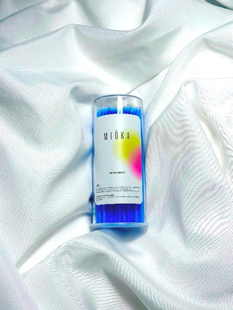 MIOKA Szczoteczki Aplikatory do rzęs Micro Brush  Niebieskie