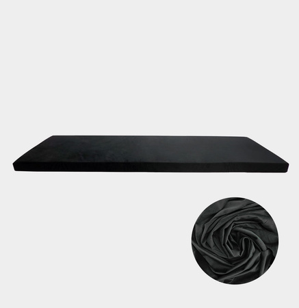 Poszewka Pokrowiec Ochronny Materac Kosmetyczny Płaski 60 cm CZARNY