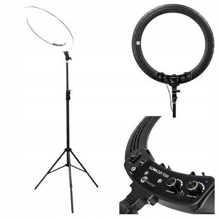 Lampa Kosmetyczna Led Przedłużania Rzęs Makijażu Bezcieniowa Podłogowa Ring