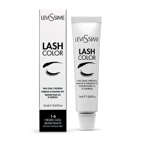 Levissime Farba do brwi i rzęs LASH COLOR 15ml  1.6 BLUISH BLACK