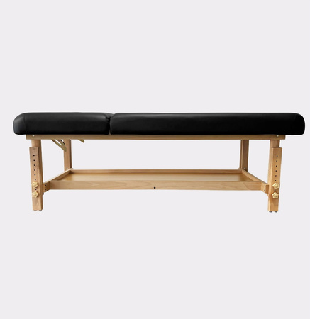 Leżanka Stół Łóżko Masażu Drewniany Dwusegmentowa Regulacja Pianka Drewno