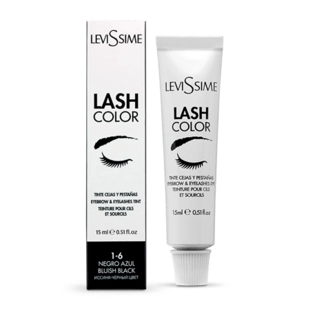 Levissime Farba do brwi i rzęs LASH COLOR 15ml  1.6 BLUISH BLACK