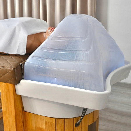 Myjka Masażu Głowy Ceramiczna Misa Armatura Włosów Parowa Salonu Leżanka