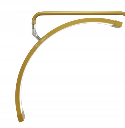 Lampa Kosmetyczna LED 45w Złota + Łóżko Kosmetyczne do Stylizacji Rzęs 60cm