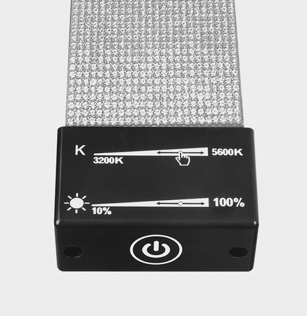 Lampa kosmetyczna do przedłużania rzęs POL Moon III z cyrkoniami czarna