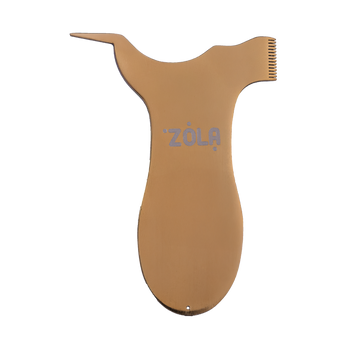 ZOLA grzebyk do laminacji metalowy MULTI Gold