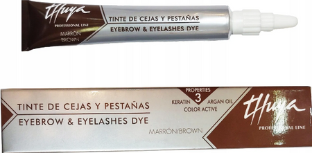 Thuya Farba arganowo - keratynowa do brwi i rzęs Thuya  Light Brown - Jasny Brąz