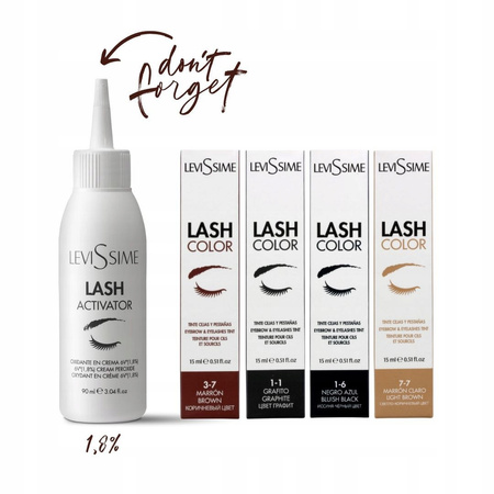 Kremowa Farba do brwi i rzęs Lash Color 15ml Levissime Brown Marron 3-7