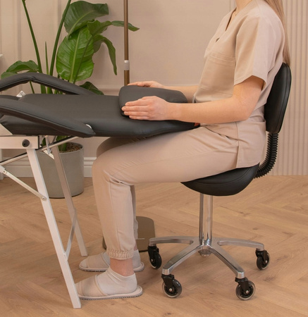 Fotel kosmetyczny składany leżanka do pedicure i przedłużania rzęs