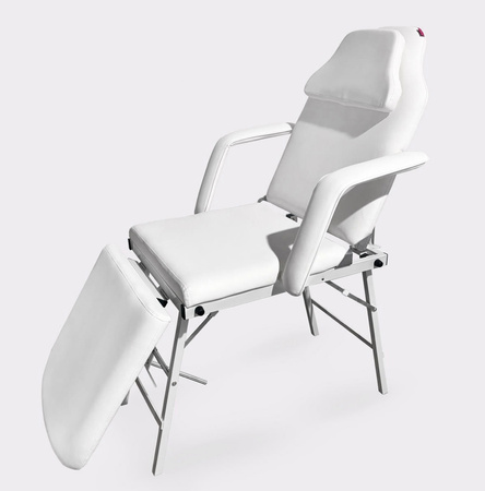 Fotel Kosmetyczny Łóżko Leżanka Przedłużania Rzęs Spa Pedicure Regulacja