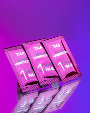 ZOLA Color Lab 01  Lifting Pink Gel zestaw saszetek 3 x 1ml