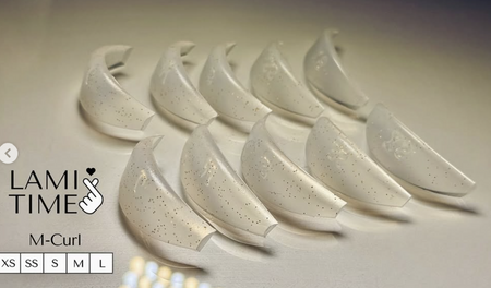 LAMI TIME M-Curl Wałki do lami Zestaw 4 rozmiary