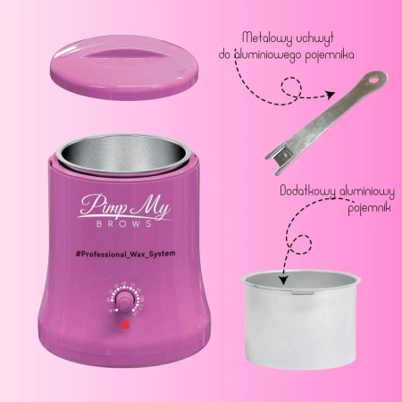 Pimp My Lashes Podgrzewacz do wosku Różowy