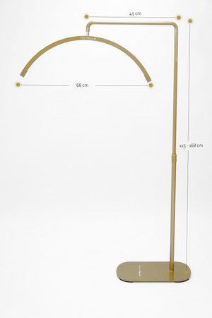 Lampa kosmetyczna do przedłużania rzęs POL Moon II z cyrkoniami GOLD