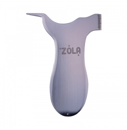 ZOLA grzebyk do laminacji metalowy MULTI Silver