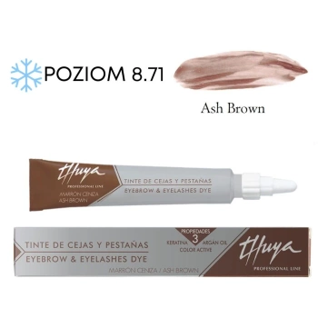 Thuya Farba arganowo - keratynowa do brwi i rzęs Thuya  Ash Brown - Mleczna Czekolada