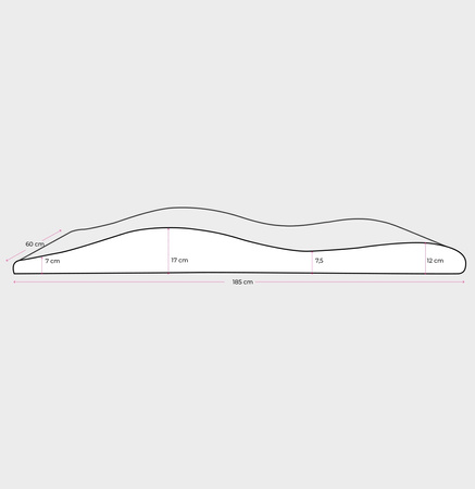 ZESTAW: Materac anatomiczny + prześcieradło na łóżko kosmetyczne 60 cm