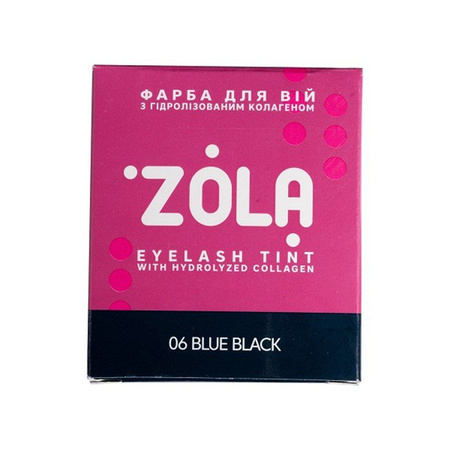 ZOLA Farba do rzęs Blue Black w saszetce z utleniaczem 3% 5 ml