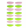 Zestaw wałeczków silikonowych Zola Round Curl Pink & Green (S, S1, M, M1, L