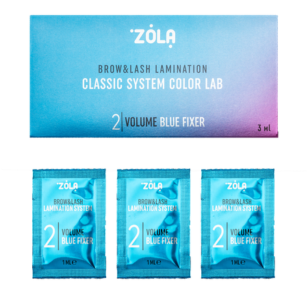 ZOLA Color Lab 02 Volume Blue zestaw saszetek 3 x 1ml