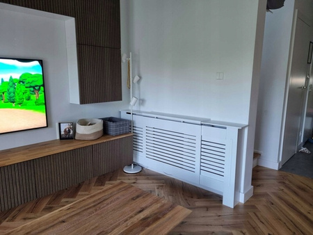 Maskownica Osłona Grzejnik Kaloryfer Obudowa Biała Regulowana 140-205cm