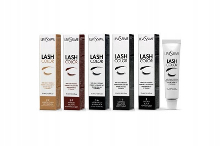 Kremowa Farba do brwi i rzęs Lash Color 15ml Levissime Negro Black 1
