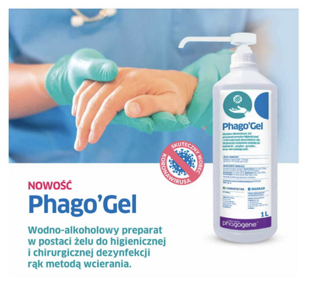 Medilab Phago Gel z pompką Żel do dezynfekcji rąk 500 ml