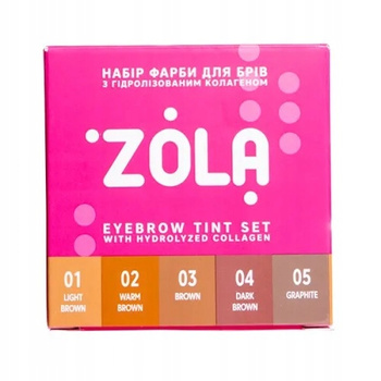 Zestaw farb farbek do brwi w saszetkach oksydant 3% farba farbka Tint Set