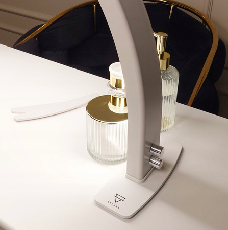 Lampa Kosmetyczna Moon LED Przedłużania Paznokci Bezcieniowa Manicure Biała