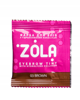 Farbka do brwi Zola 03 Brown 5 ml + аktywator oksydant 5 ml