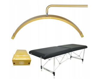 ZESTAW: Lampa kosmetyczna do rzęs + łóżko z miejscem na nogi