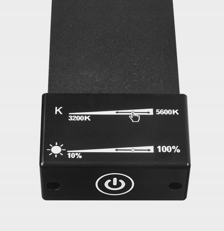 Lampa Kosmetyczna Przedłużania Rzęs LED 45W Mocna Stojąca Podłogowa Czarna