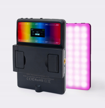 Lampa do telefonu Stella Light MULTIKOLOR LED czarna